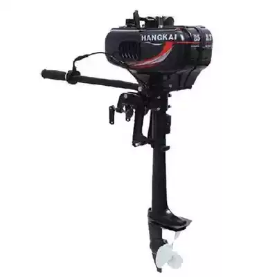 Hangkai 2 stroke 3 5 horsepower outboard machine outboard machine Marine propeller paddle machine Boat motor can be equipped with rubber boat