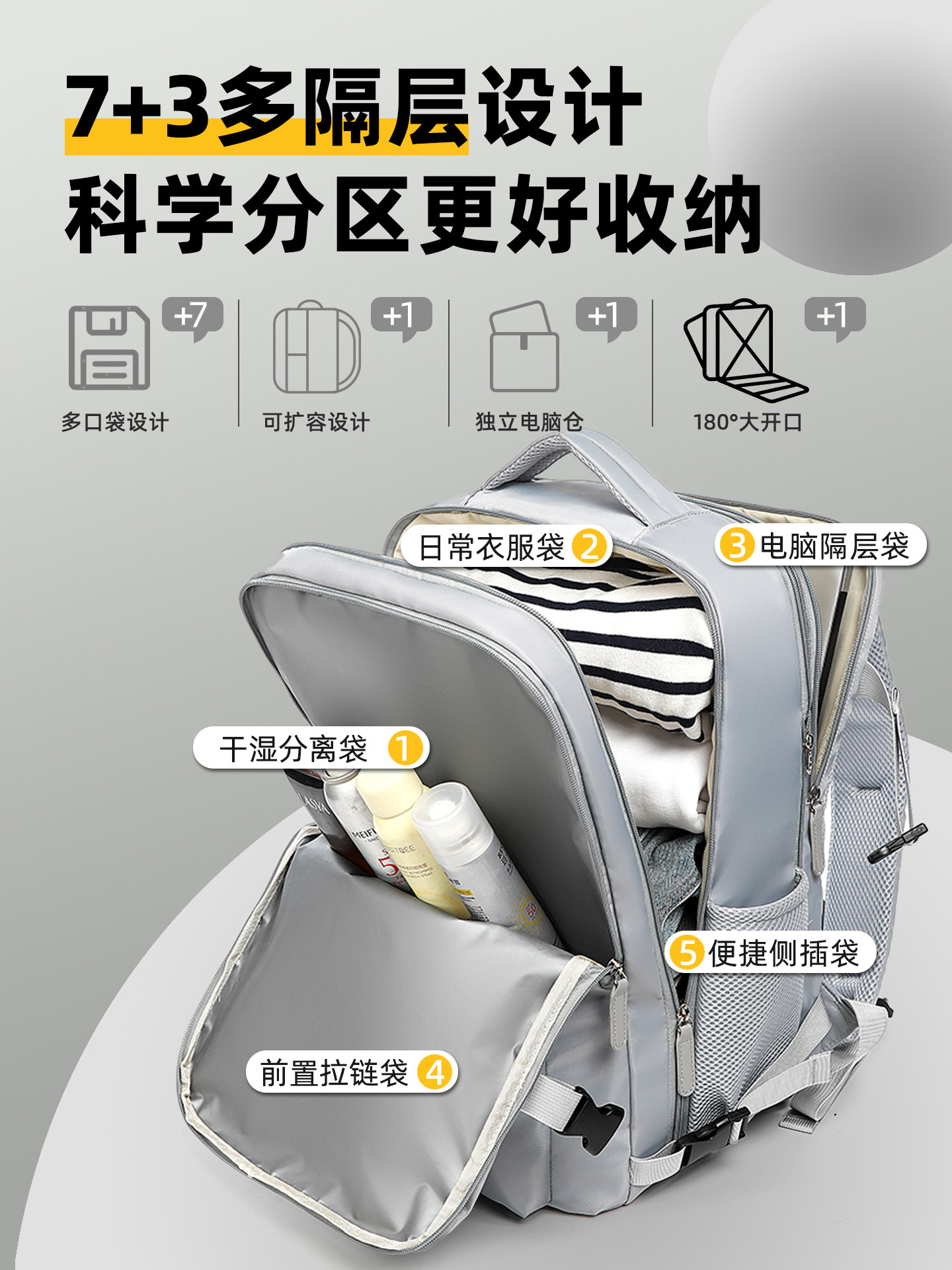 Travel Backpack Men's Large-Capacity Backpack 2025 New Model Short-Distance Travel Lightweight Women's Backpack Luggage School Bag