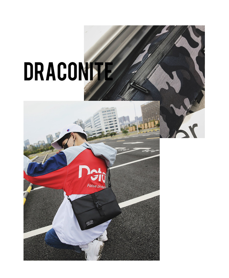 Tide thương hiệu túi chéo chéo nam túi xách hai mặt postman xu hướng túi đeo vai hip-hop túi cá tính túi thủy triều 蹦迪 in - Túi của con người túi christian dior