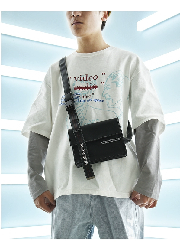 Ins Nhật Bản Tide thương hiệu ba lô túi ngực Messenger túi Xiaodi túi đeo vai túi đường phố hip hop nam và nữ - Túi của con người