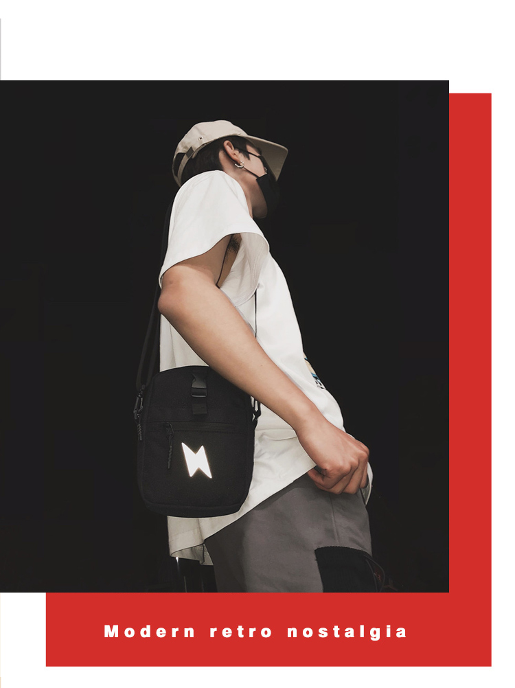 Tide thương hiệu net nhỏ nhỏ Messenger túi nam in triều nhỏ túi nam Nhật Bản xiên chéo 蹦 di túi đeo vai túi - Túi của con người túi gucci chính hãng