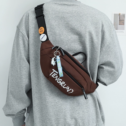 Сумка через плечо, мужская трендовая нагрудная сумка, спортивная поясная сумка, сумка на одно плечо, мобильный телефон