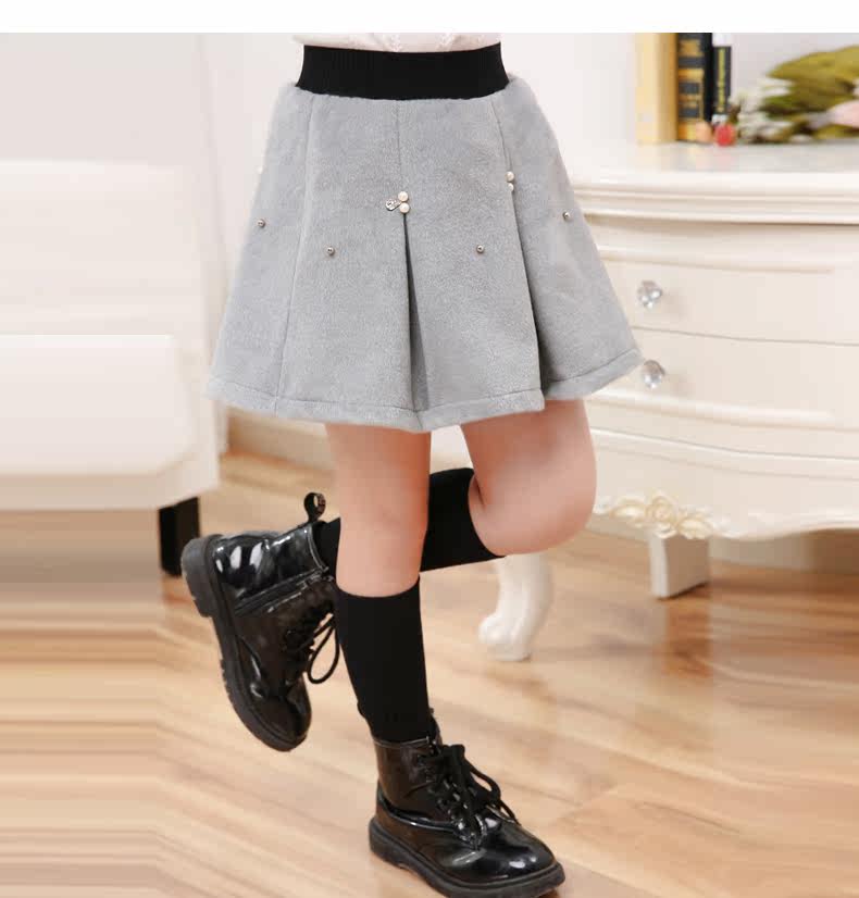 Jupe fillette MORSAISTAR en mélange - Ref 2048905 Image 28