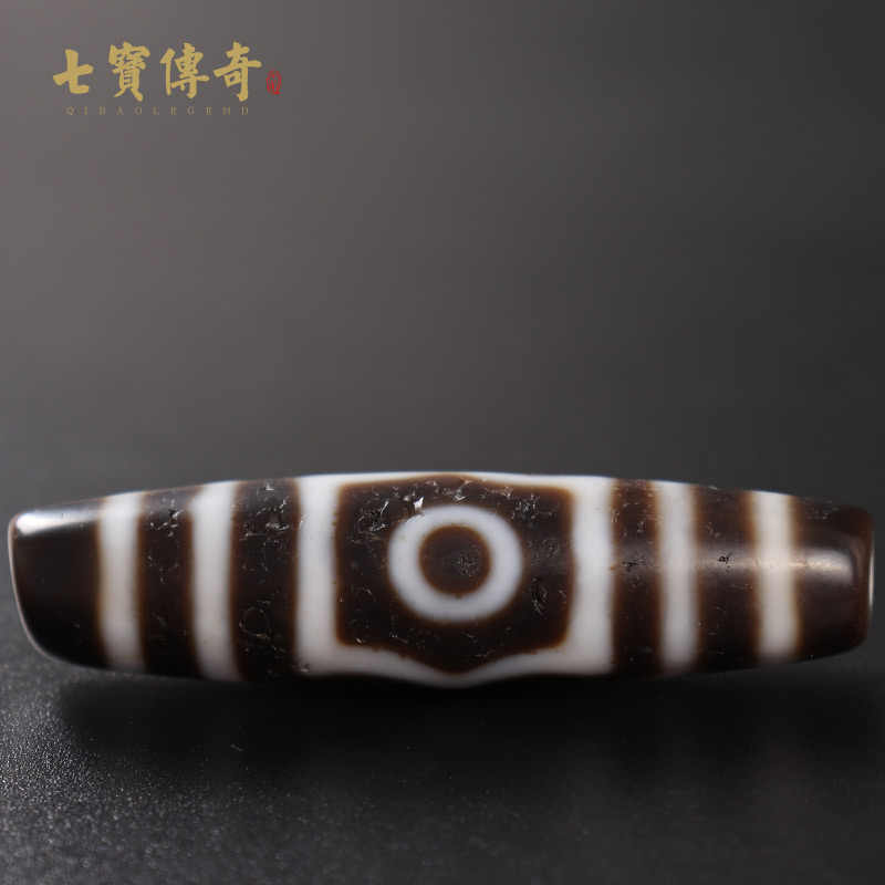 秘蔵天珠‼️西蔵老礦古代伝承弓形三色七線天珠 【公式通販】