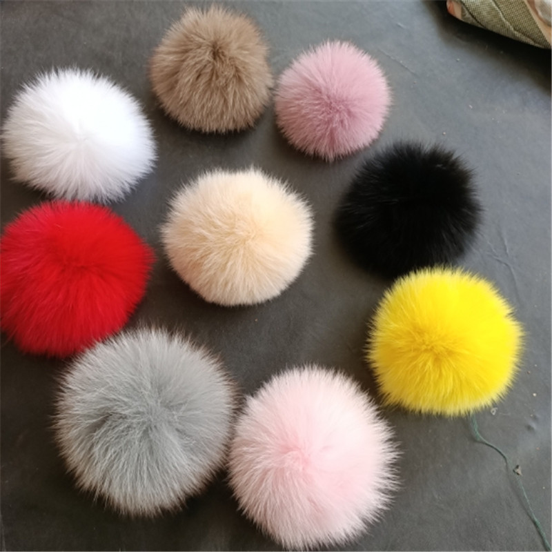 Fox Fur Real Gross Hairy Balls DIY Handmade Material Accessories Clothing Shoes Foreskin Oversized Matterball Hat Shoes Accessories