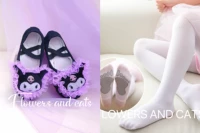 Светло-фиолетовый черный куолуо Xiaomi-Cloth Dance Shoes+Rabbit Company