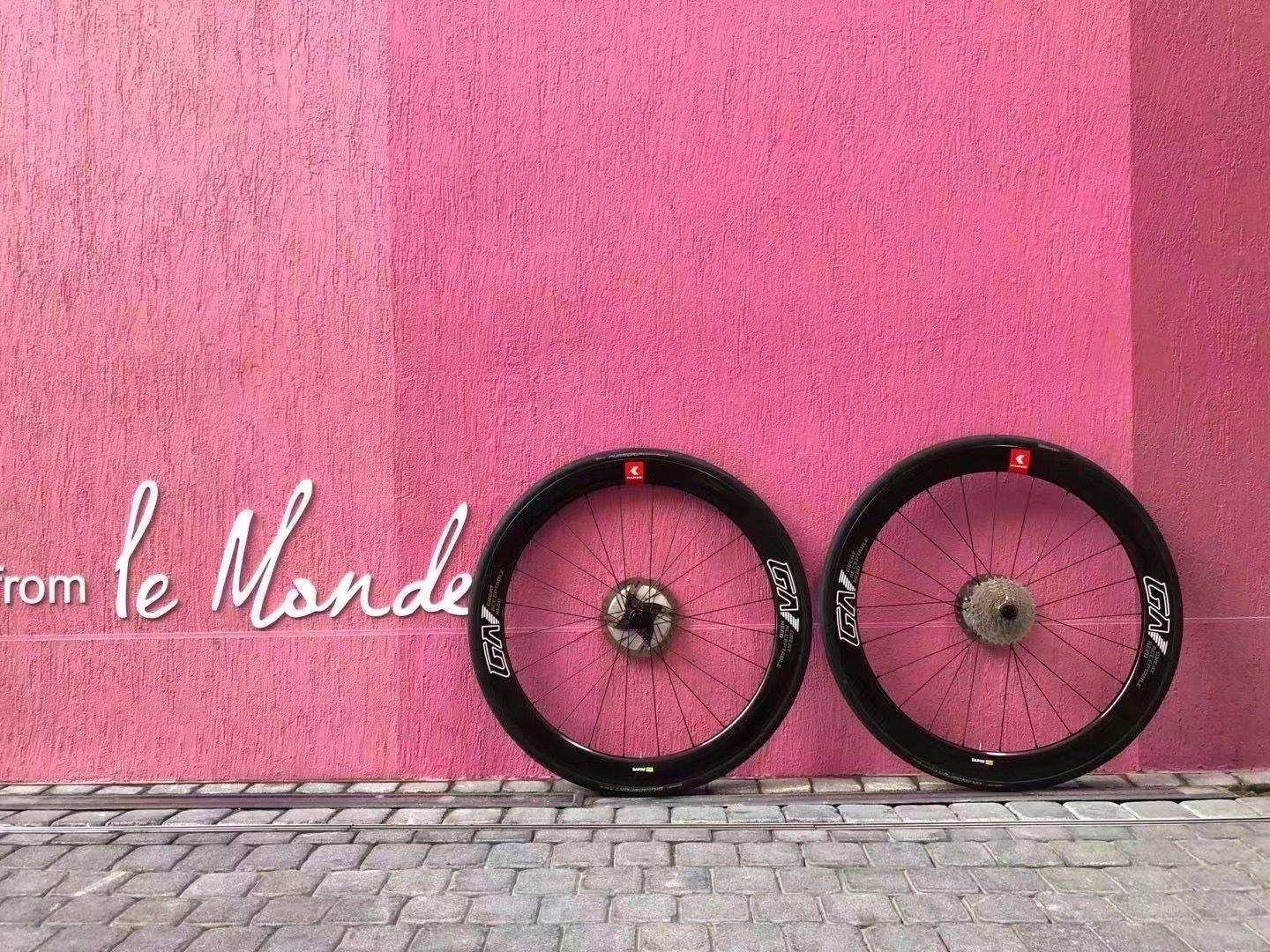 Tapping KUNG GAN C50 DISC Carbon fiber Highway Wheel set Brakes Highway Car High Frame Vacuum Carbon Knife