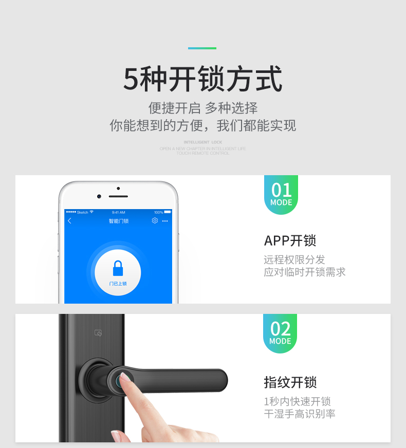 天猫联合定制  凯迪仕 TK2 家用智能指纹锁 内置门铃 图21