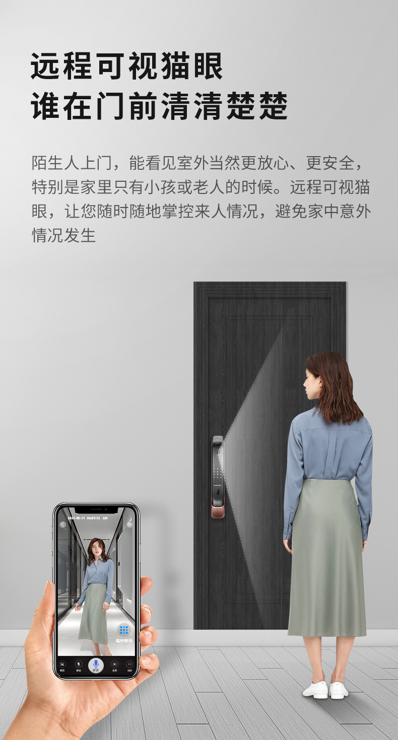 神价 凯迪仕 K20-Max 3D人脸可视猫眼智能锁 图8