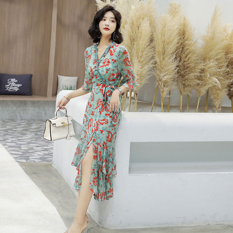 Robe été Mousseline de soie - Ref 3429056 Image 4