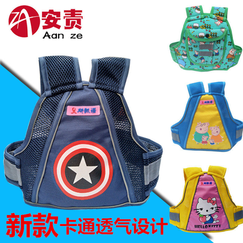 Children's motorcycle summer breathable seat belt Baby strap Electric car holding baby bag Riding child fall-proof belt strap