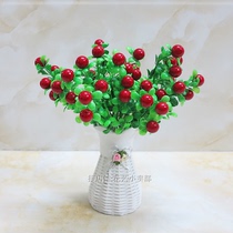 Fake Flower Decoration Bunker Plastic Fruit Simulation Favorite Pot Living Room Silk Vase Set Set