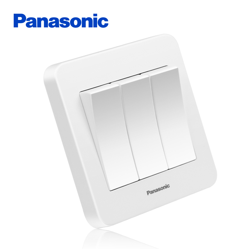 Panasonic switch socket Zhiqu three open single control switch wall