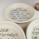 Wang Lufei Crayon Painting Ceramic Disc Happy Birthday Wishs Gift Packaging Birthday Gift ຂອງຂັວນວັນເກີດ