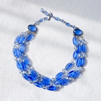 Collier glacé bleu ouest-allemand sans retour ni changement