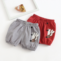 Baby cotton shorts for infants and young children wearing foreign bloomers for boys and girls 1-3 years old summer thin PP open file 2