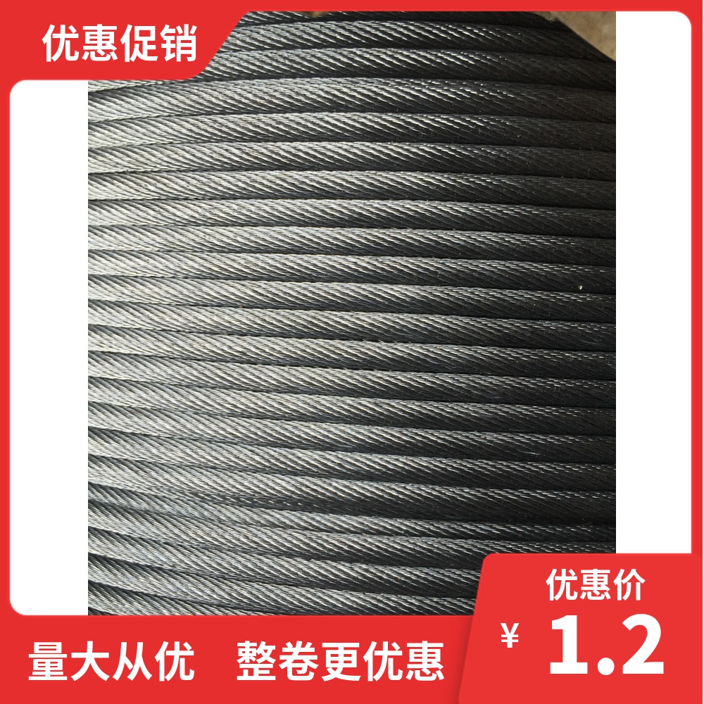 4mm non-rotating steel wire rope galvanized steel wire steel wire rope hanger electric hoist special rope-Taobao