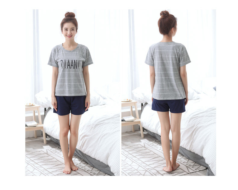 Pyjama mixte en Coton à manche courte - Ref 3005860 Image 13