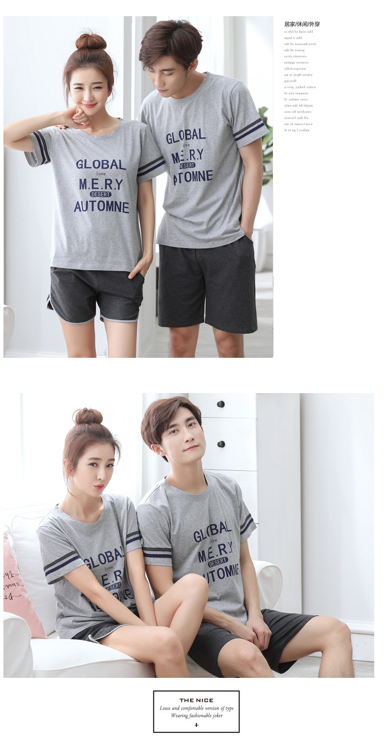 Pyjama mixte en Coton à manche courte - Ref 3005860 Image 22