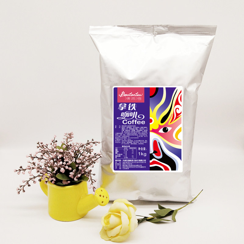 Qingchawan latte coffee powder 1kg instant coffee powder Damin three-in-one instant coffee powder