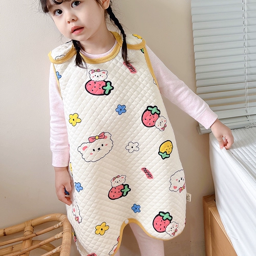 Детский осенний хлопковый бандаж пупочный, стеганое детское дудоу для сна, спальный мешок