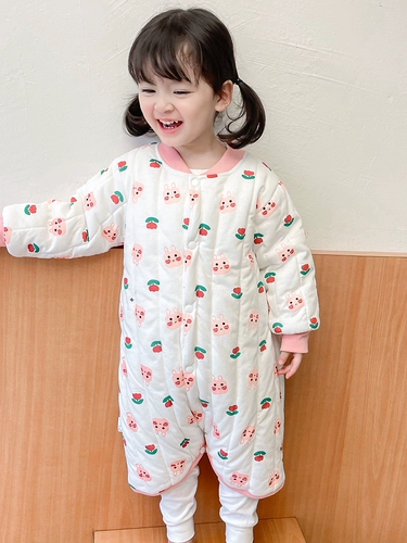 Детский кардиган, демисезонная пижама, стеганое термобелье, удерживающий тепло банный халат подходит для мужчин и женщин, боди, увеличенная толщина