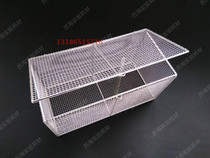 Customized 304 stainless steel cleaning basket with lid sterilization frame basket test tube sterilization basket square shape can be invoiced