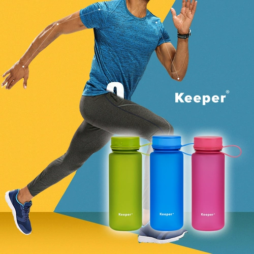 Keeper Summer Cup Tritan мужская и женская открытая фитнес -портативная спортивная спортивная пластиковая водяная чашка матовая бесплатная доставка