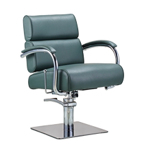 Belmont Barber Salon Haircutting Chair Rotates Lifts and Backrests Folds Down Hair Salon Chair and Backrest Half Can be Pulled Out