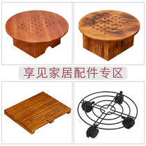 Enjoy home wooden barrel accessories fumigation stool wooden foot mat massage stool universal wheel solid wood bath bucket bidet wooden stool