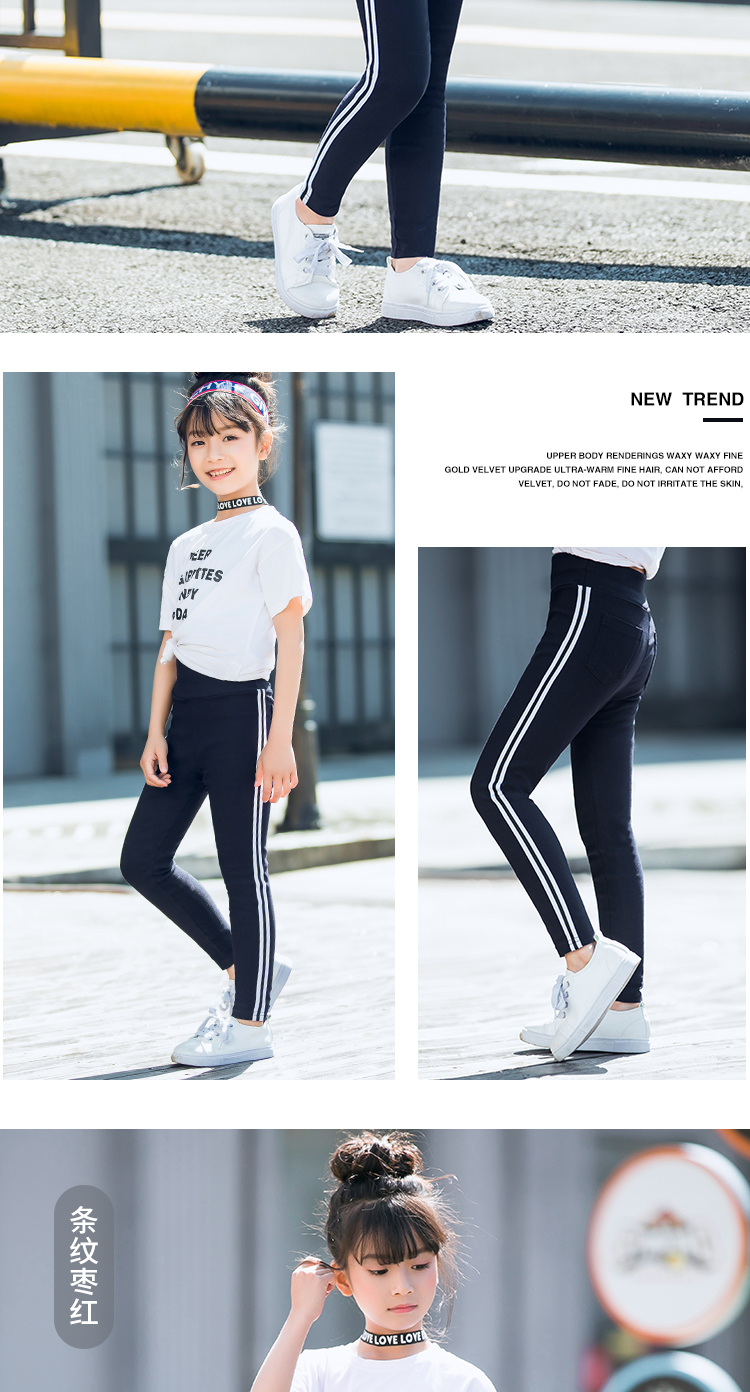 Quần legging nữ ở Nam Cực xuân hè 2018 Quần mới một mảnh Hàn Quốc quần eo cao màu đen quần short jean trẻ em