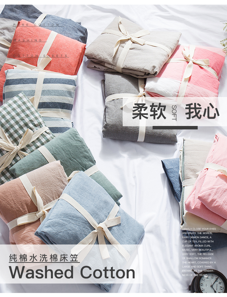 Khăn trải giường bằng vải cotton Khăn trải giường bằng vải bông đơn Ga phủ giường Everon
