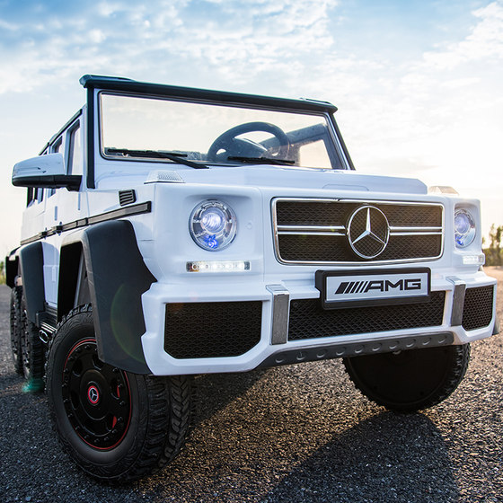 正版奔驰g63 六驱带遥控双人座儿童电动车宝宝大g越野可坐大童车