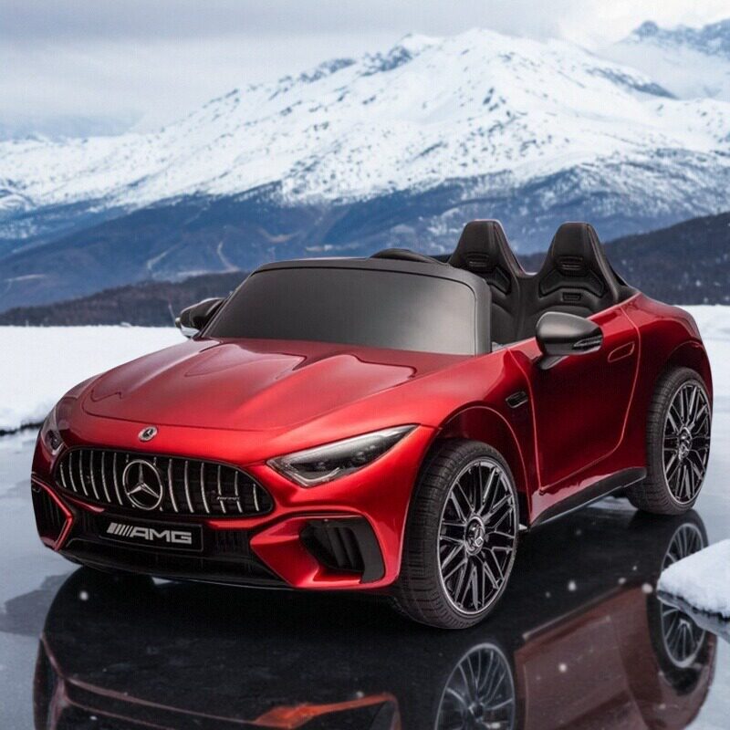 Детский электромобиль Mercedes-Benz AMG SL63 может управляться людьми с помощью пульта дистанционного управления, четырехколесный детский игрушечный спортивный автомобиль Гонконг Тайвань Изображение 1