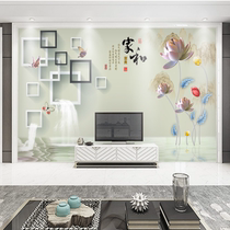 TV background wall paper decoration living room 5D modern minimalist 3D film and television wallpaper household 8D wall cloth mural atmosphere