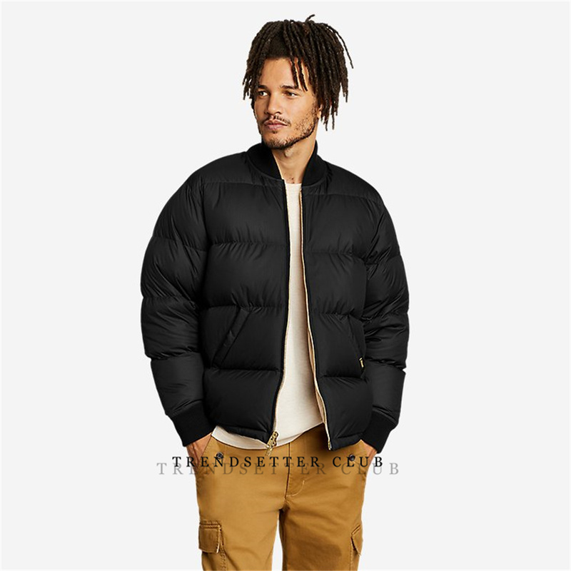Jjjjound X Eddie Bauer Joint Thickeneded down Jacket Baseball Collar Casual Bread Jacket
