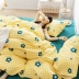 Net người nổi tiếng trong cô gái trái tim cotton ga trải giường chăn trải giường bốn mảnh cotton ga trải giường phòng ngủ tập thể giường đơn và giường đôi - Bộ đồ giường bốn mảnh