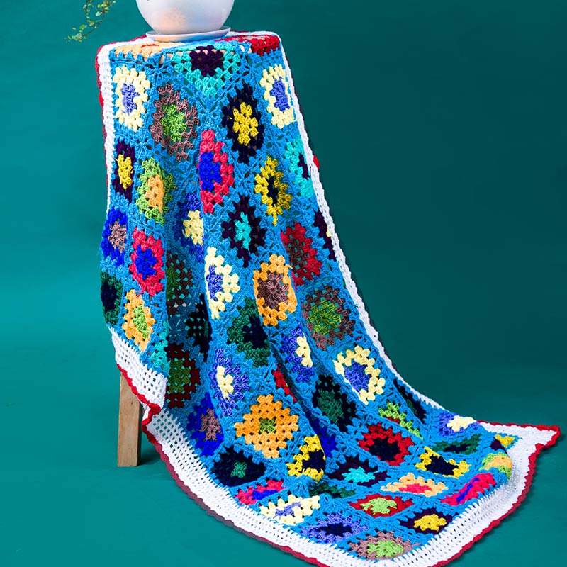 Handmade crochet crochet Baby children's blanket Hand hook Picnic blanket Nap blanket Lunch break blanket Office air conditioning blanket