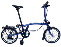 German week eight Xiaobu folding car with 3 internal and external 2 speeds S handlebars M handlebars chrome-molybdenum steel 16-inch Xiaobu complete vehicle