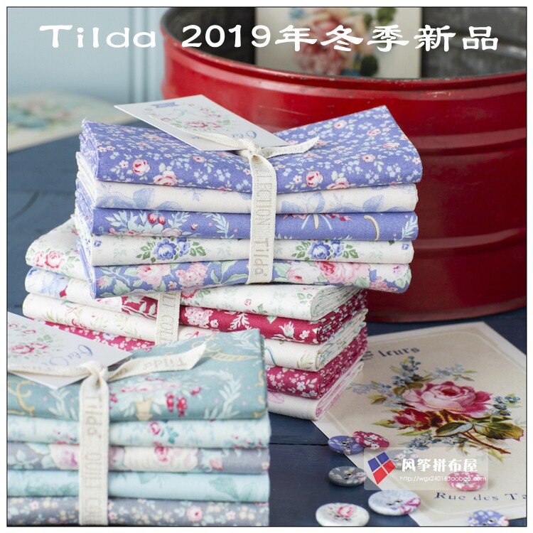 Nordic TILDA October, 2019 Winter new printed cotton fabric handmade DIY 1/4 yard cut