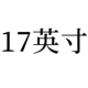 17 дюймов
