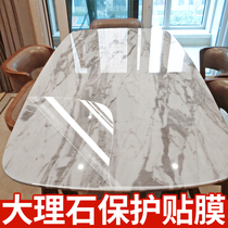 Marble table film high temperature table slate furniture protective film quartz stone desktop sticker transparent anti-scalding