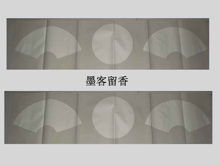 Six feet open to banner cover color fan surface painting small calligraphy and calligraphy creation Xuan paper 10 tenu bag-Taobao