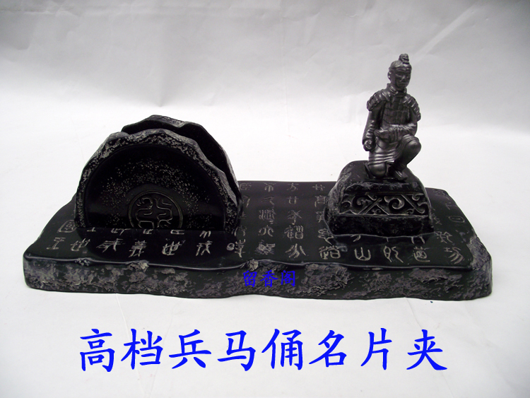 Terracotta Warriors Model Creative Business Cards Seat Men Business Desktop Pendulum handicraft special price clearance-Taobao
