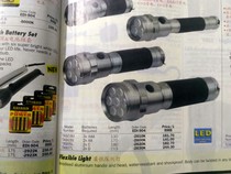 Kennedy aluminum alloy soft glue handle LED flashlight