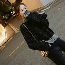 2021 New Korean French lazy wind loose wear pullover head waitmore eating earth sweater female autumn and winter thickening