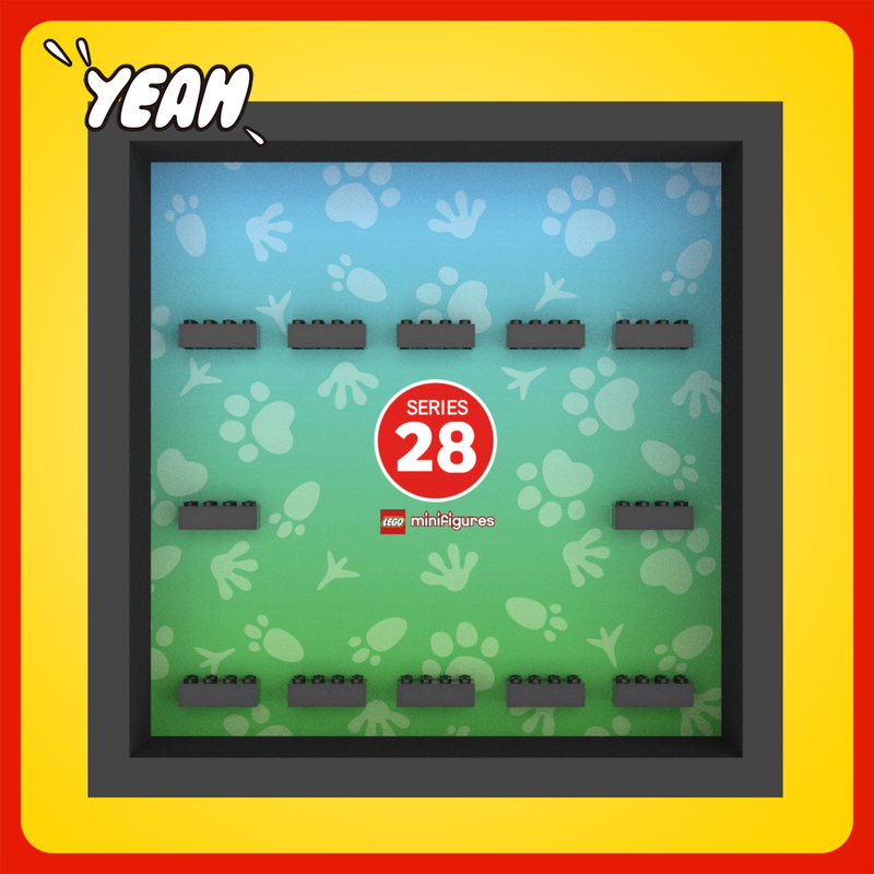 Yeah Store Is Suitable for Lego Season 28 71051 Minifigure Storage Display Photo Frame Background Board