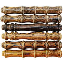 Steel gourd hoop with solid wood handle golden sandalwood handle diabolo shaker handle flower stick handle cover handle