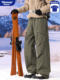 WASSUP DOZEN men's outdoor down pants outer workwear thickened warm windproof and waterproof winter assault pants
