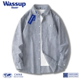 WASSUP DOZEN Осенняя рубашка для отдыха, японская куртка, свободный крой